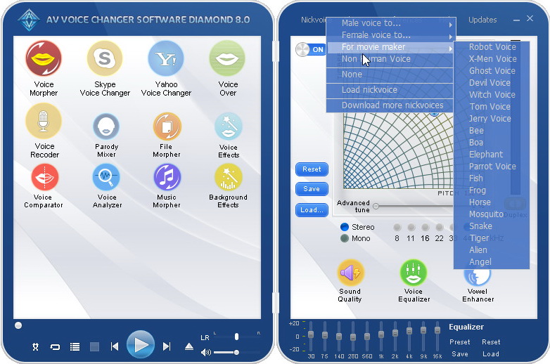 AV Voice Changer Diamond Screenshot 3